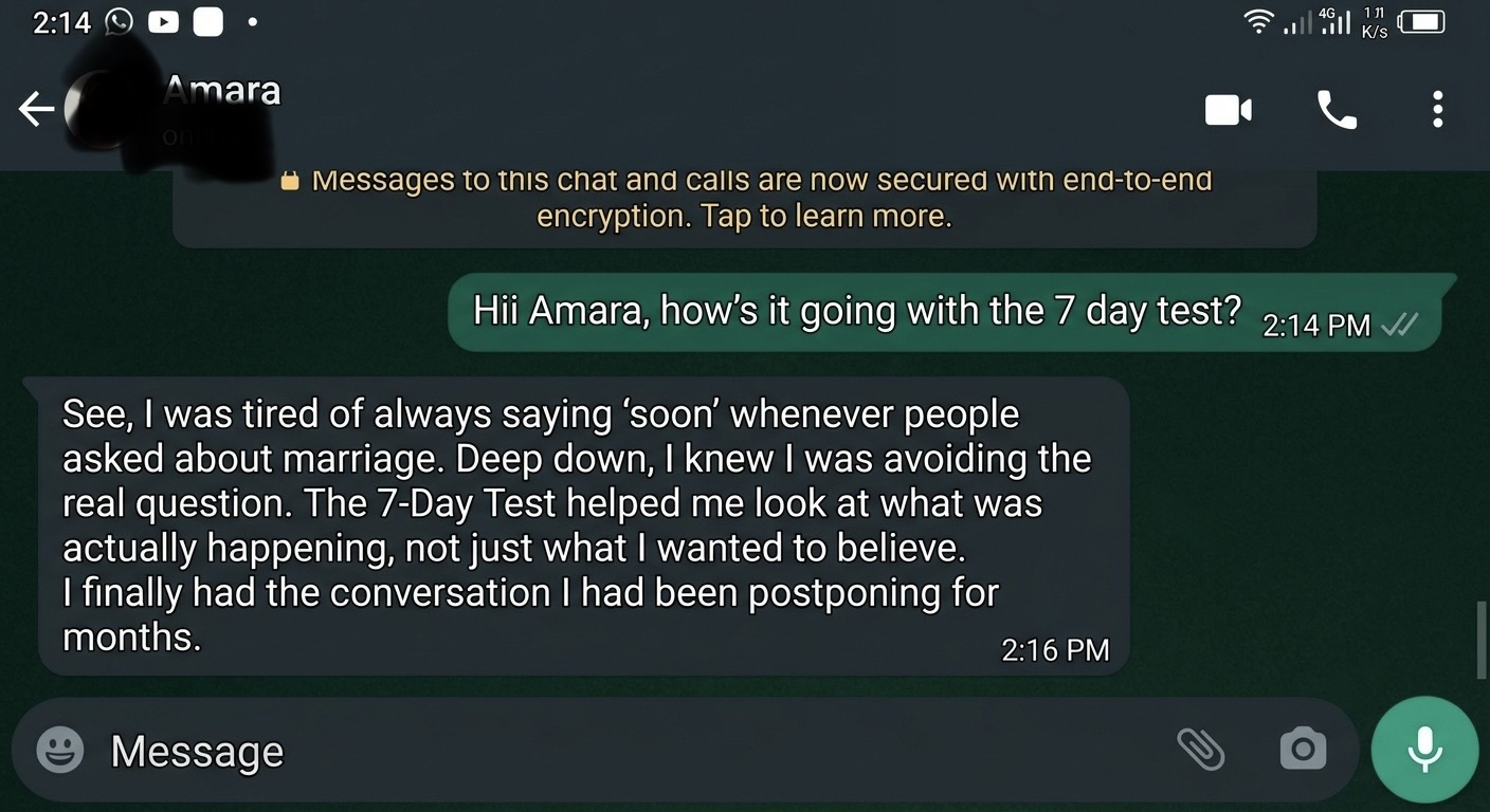 Customer message