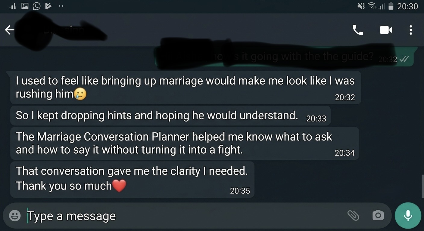 Customer message