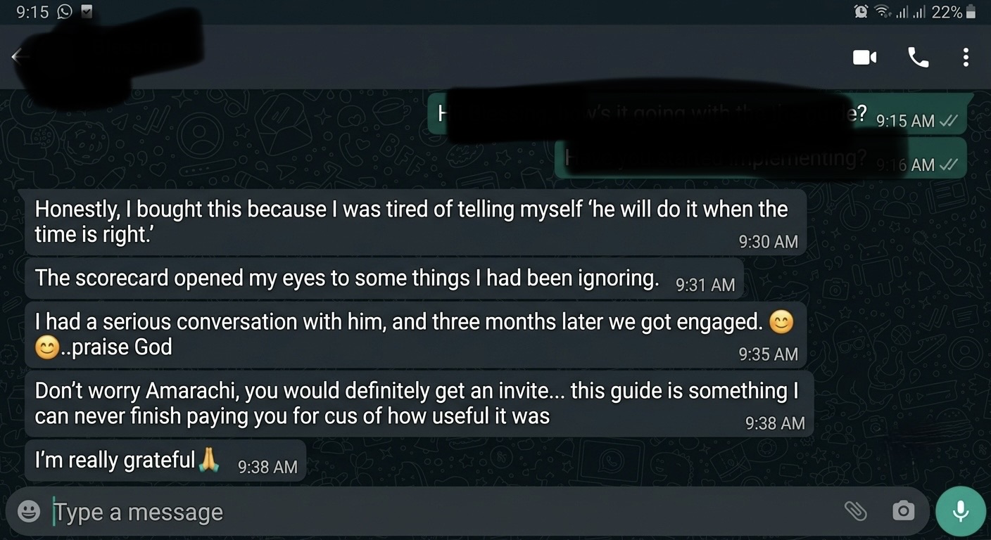 Customer message